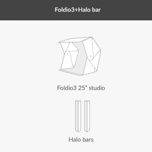Foldio3 +Halo Bars