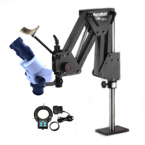 SEP-TECH Setters Microscope Set SZM Microscopes with GRS Acrobat Stand.