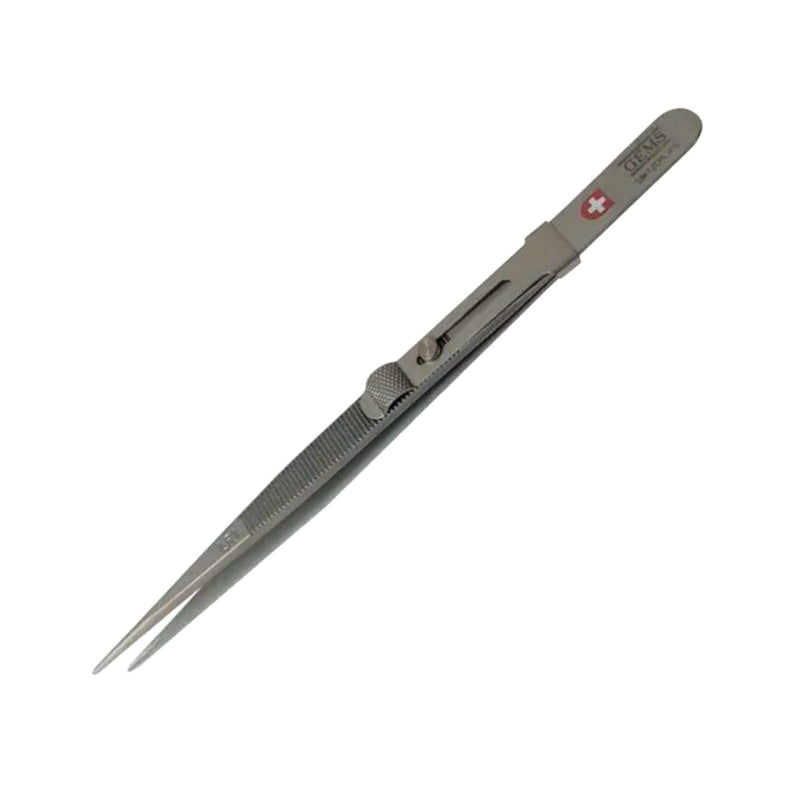 Diamond Tweezers-Locking Stainless Steel Matte Finish -Swiss Made
