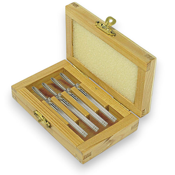 Brass Body Tension Pin Vice Set - 4pc