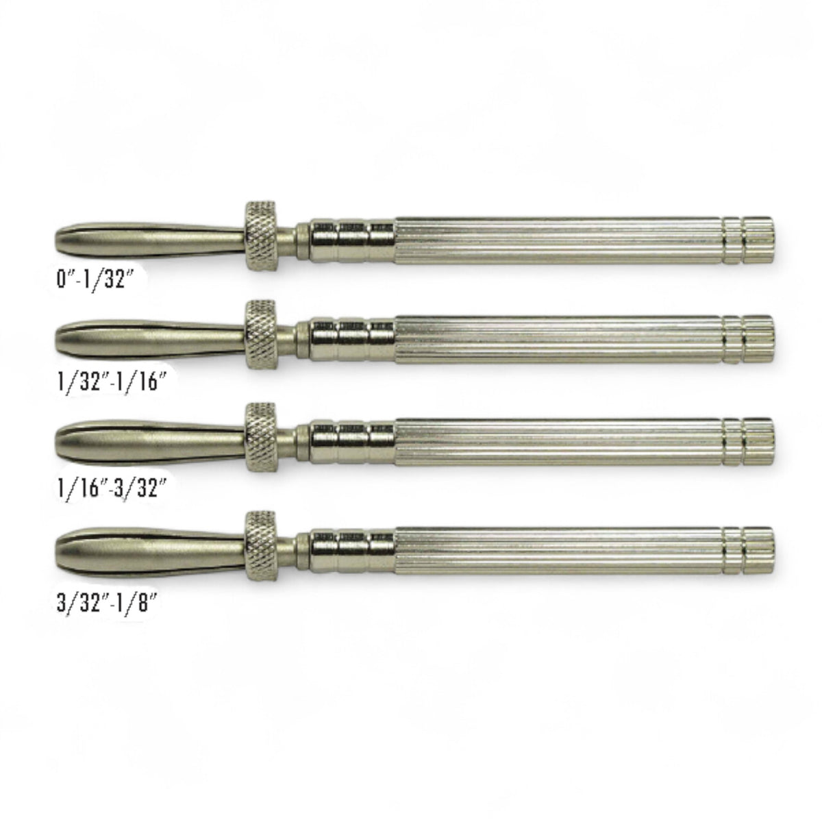 Brass Body Tension Pin Vice Set - 4pc