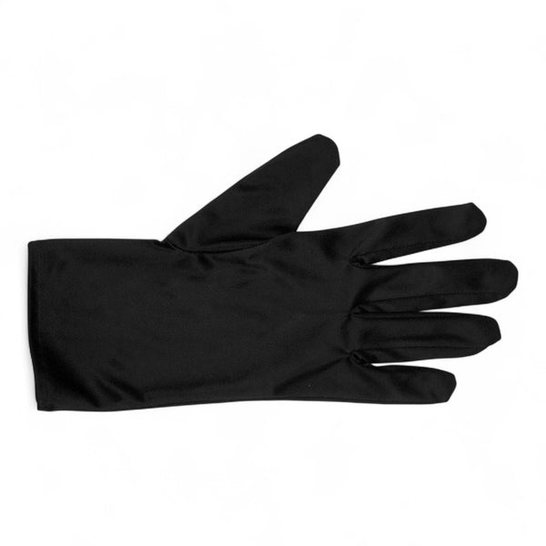 Black Microfiber Heli Presentation Gloves,-1 pair