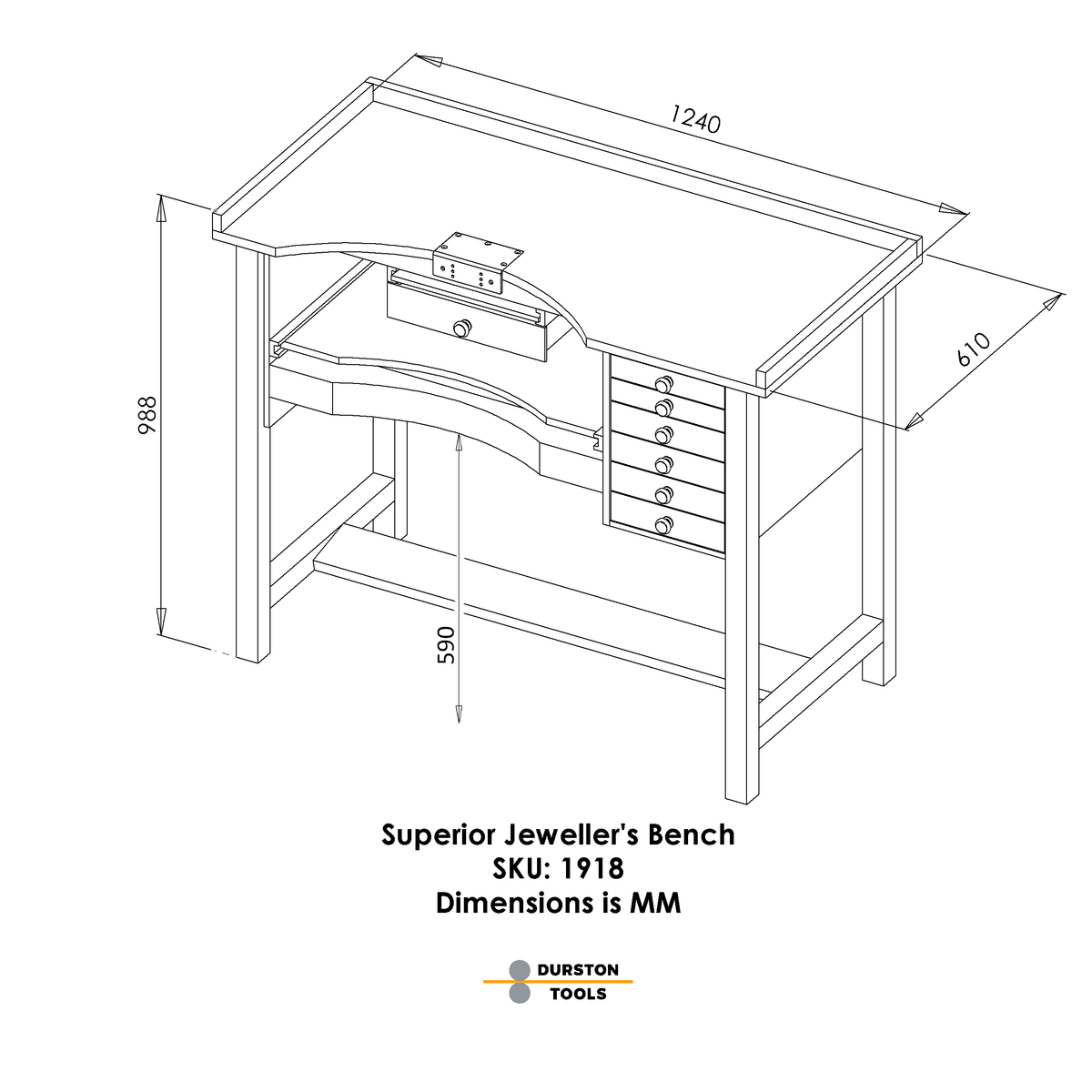Durston Superior Jeweler’s Bench