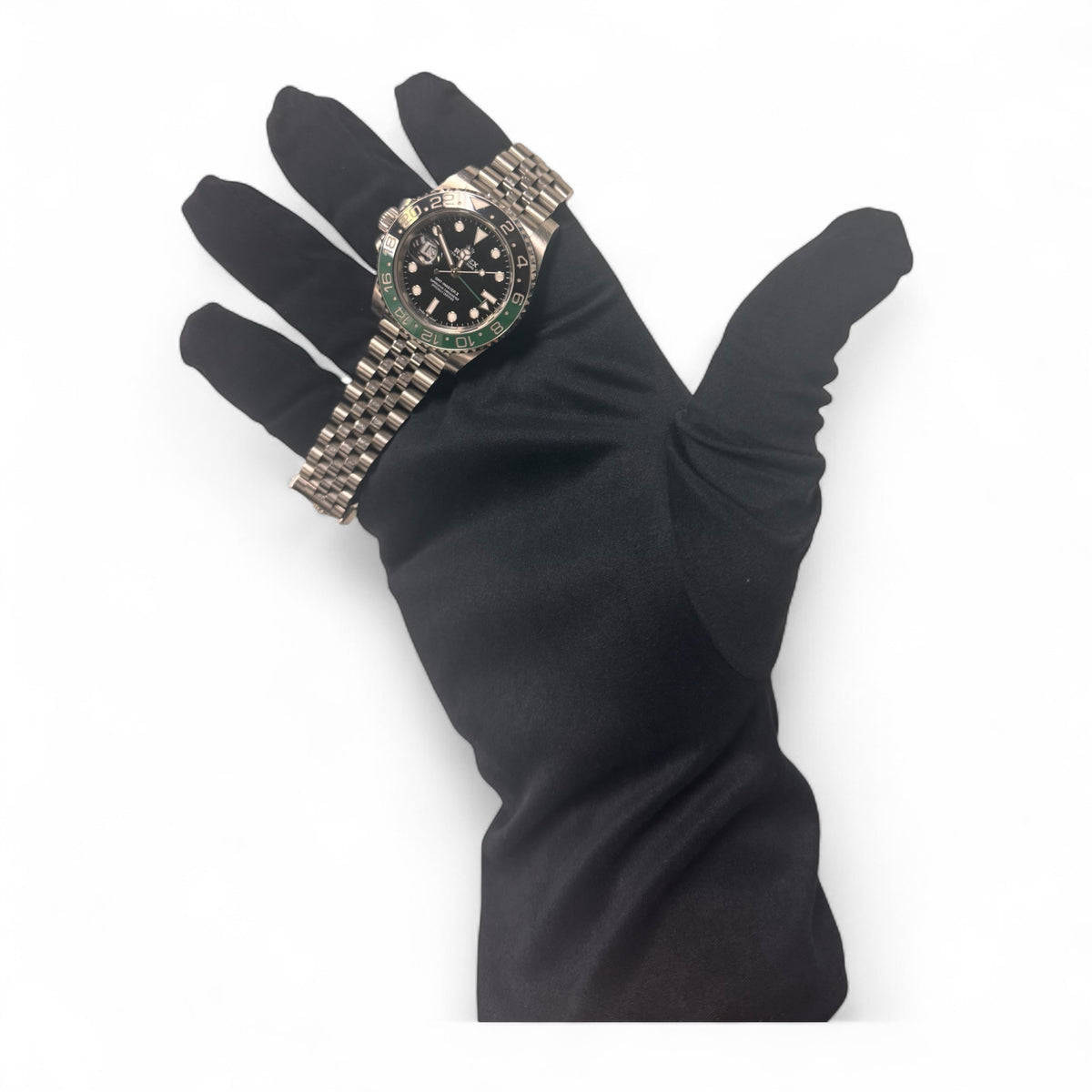 Black Microfiber Heli Presentation Gloves,-1 pair