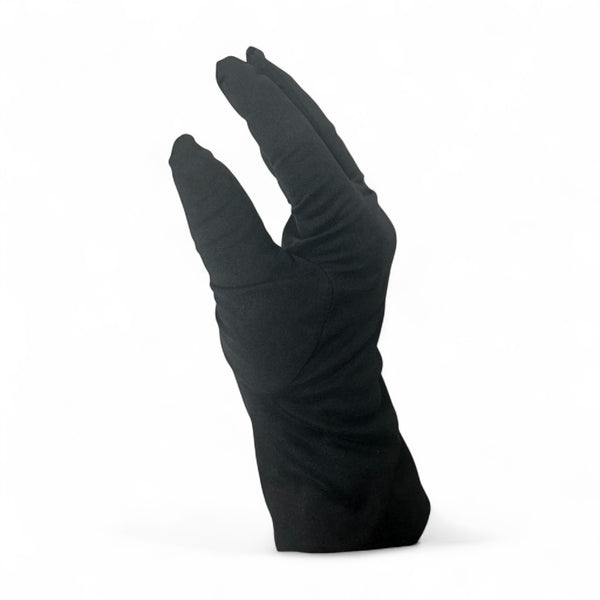 Black Microfiber Heli Presentation Gloves,-1 pair