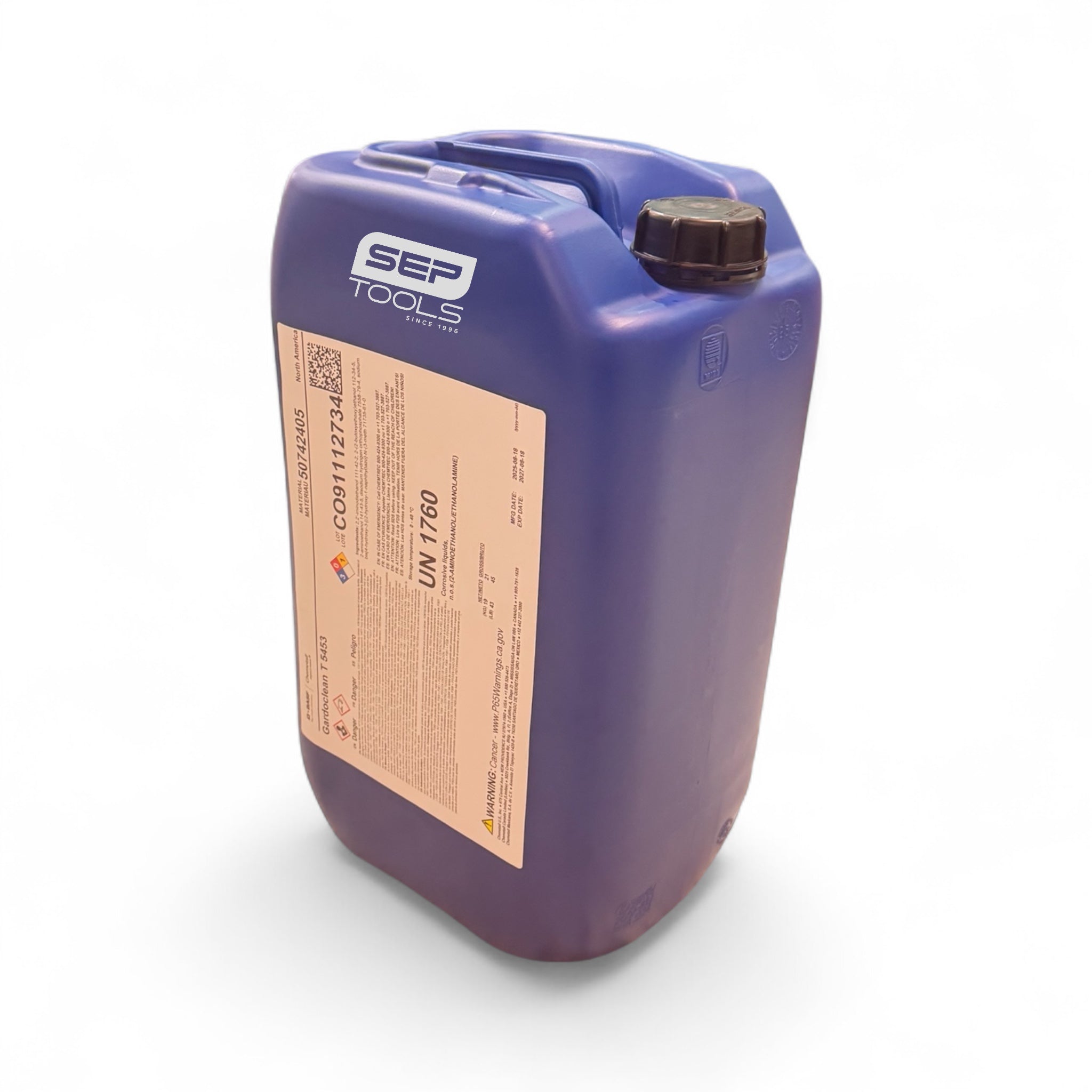 Gardoclean T 5453 5GL (BCR Plus®) 5 Gallon Container – SEP Tools