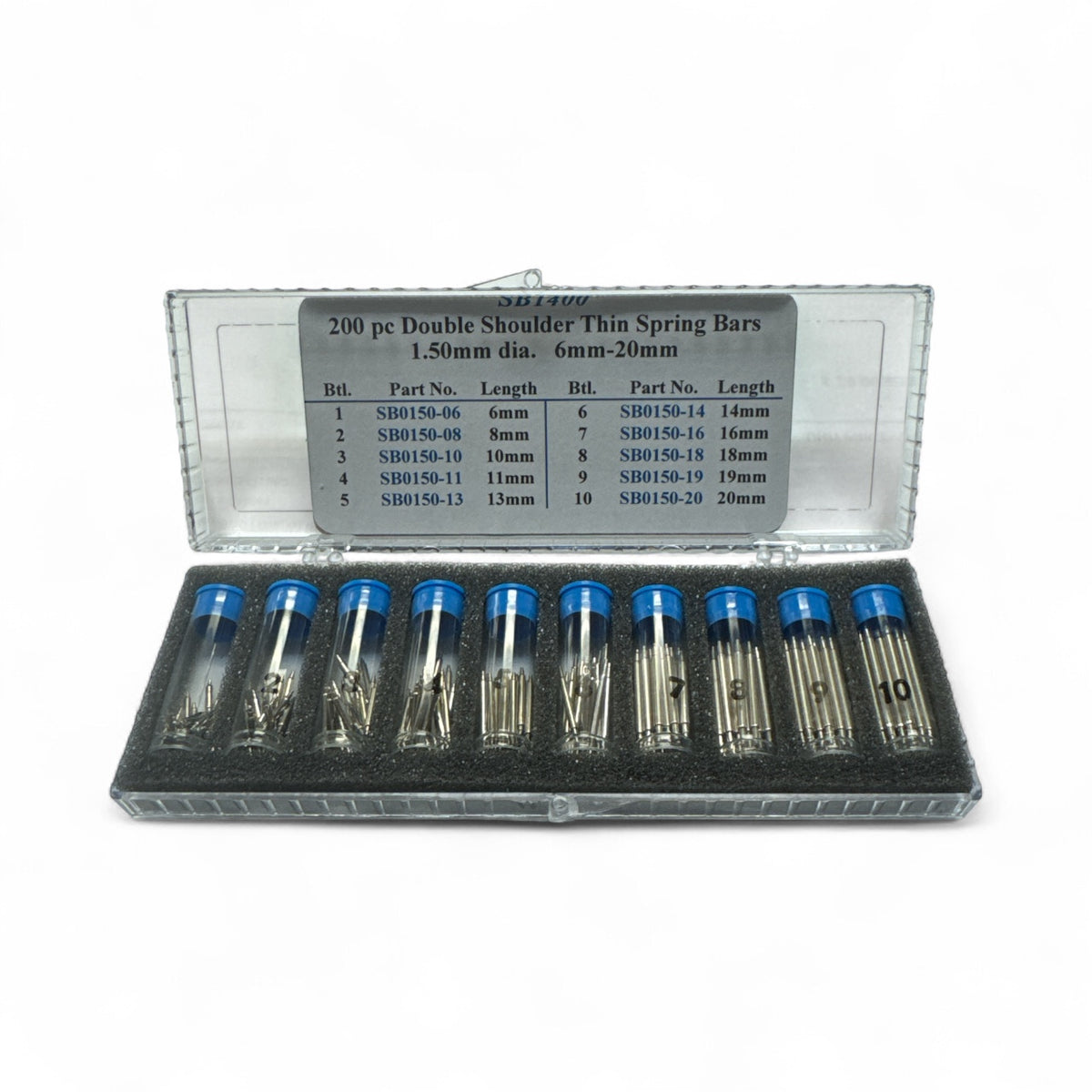 200 PC DOUBLE SHOULDER SPRING BARS