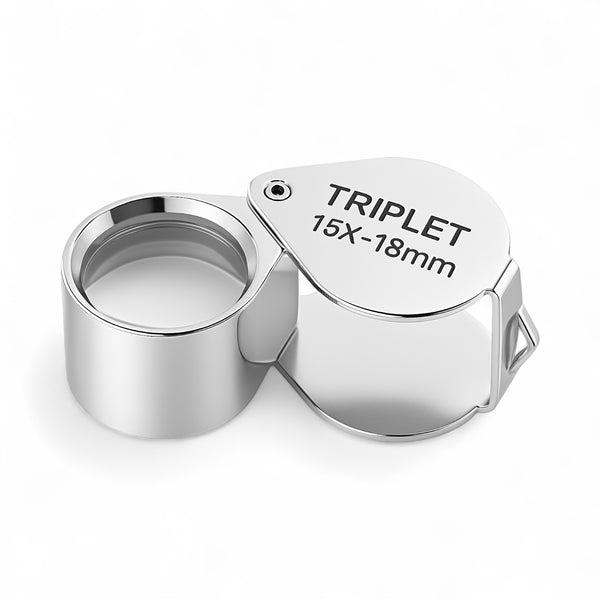 15X Triplet Loupe Chrome