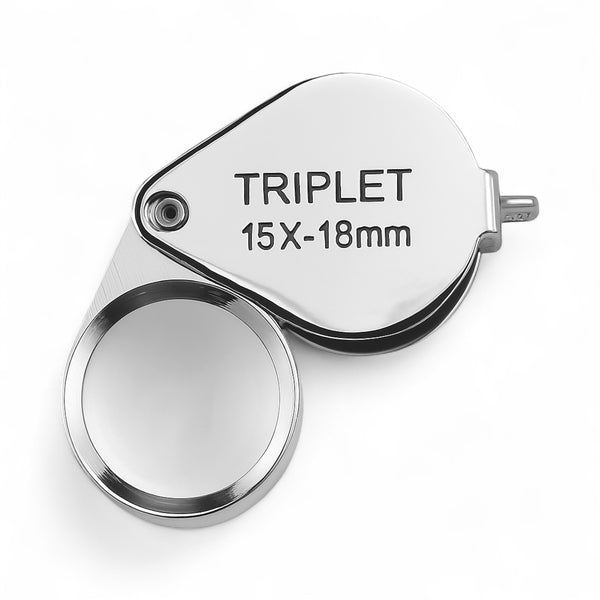 15X Triplet Loupe Chrome