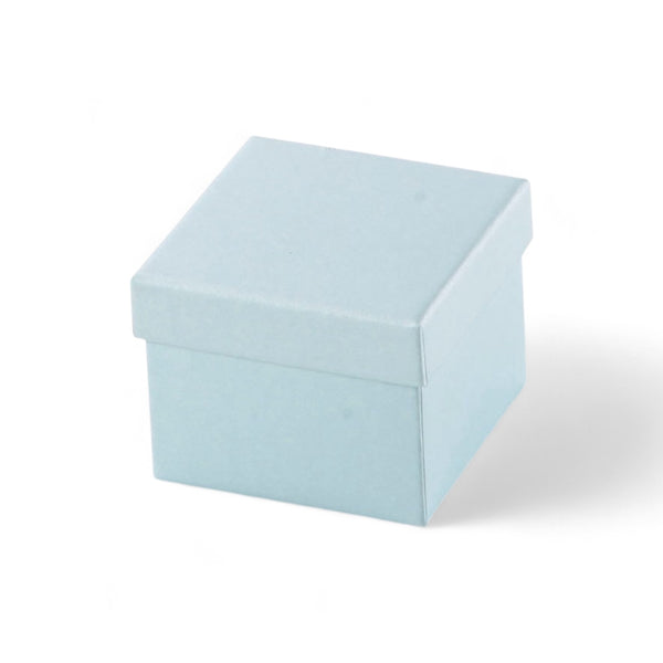 Light Blue Leatherette Ring Slit Box