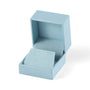 Light Blue Leatherette Earring Box