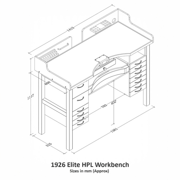 Elite HPL Jeweller’s Workbench