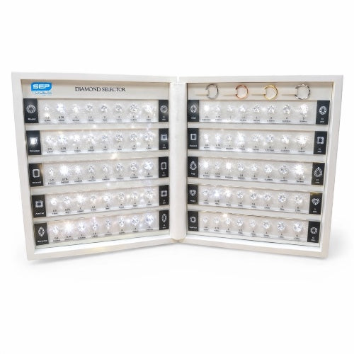 Premium Diamond Selector - Visual Diamond Size-10 Shape Kit.
