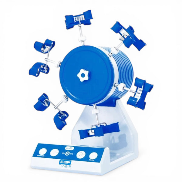 Elma Cyclomotion watch winder, with watch clips, for 12 watches