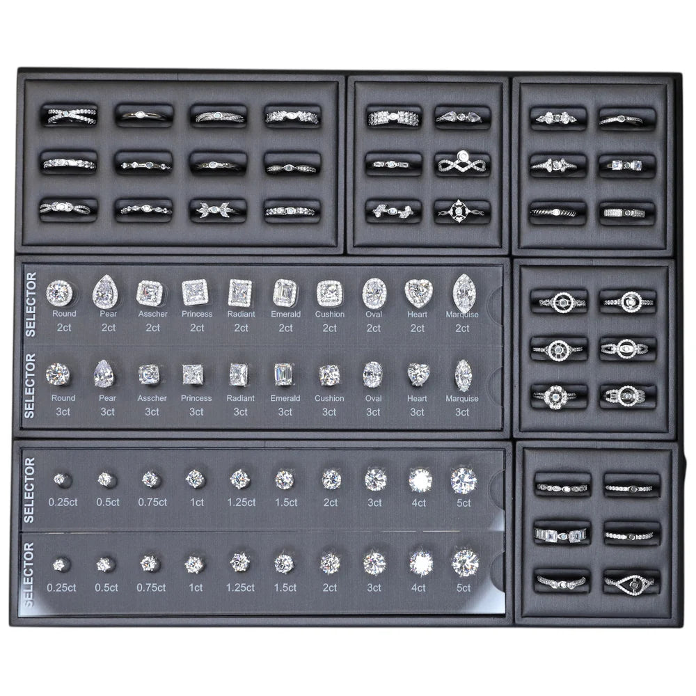 GEM-ZOOM™ Large Premium Diamond Ring Selector Set – 1440 Custom Combinations