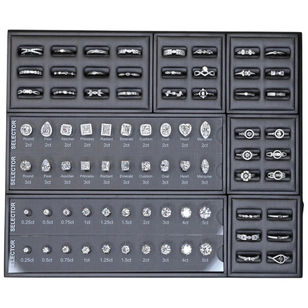 GEM-ZOOM™ Large Premium Diamond Ring Selector Set – 1440 Custom Combinations