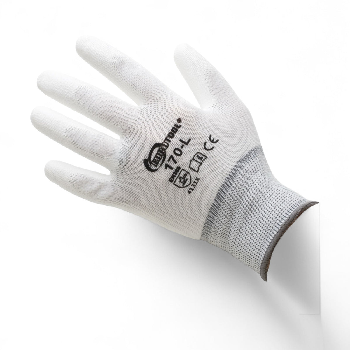 Polyurethane Palm Coated Gloves - Large - 12 Pair