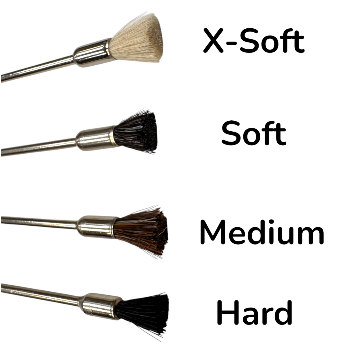 Mounted End Brush 3/8" Ferrule 3/16" 12pk