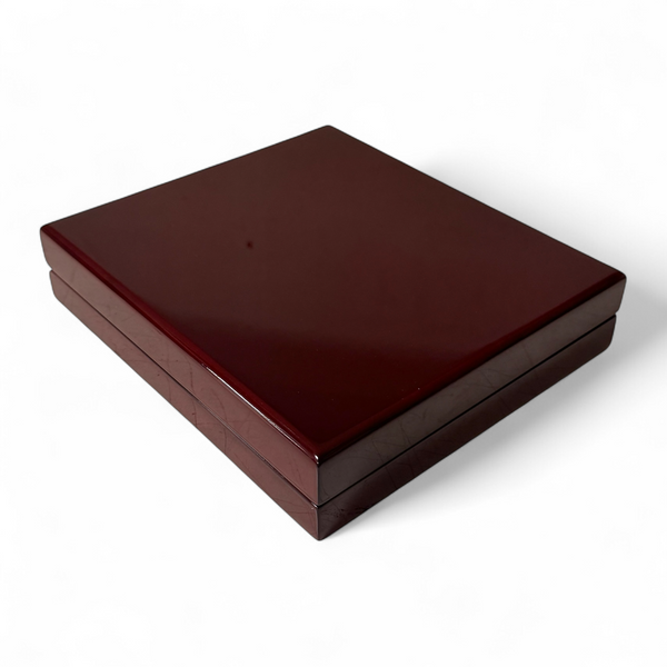 Mahogany Necklace Box, 7 1/4"x8 1/4"x1 1/2"