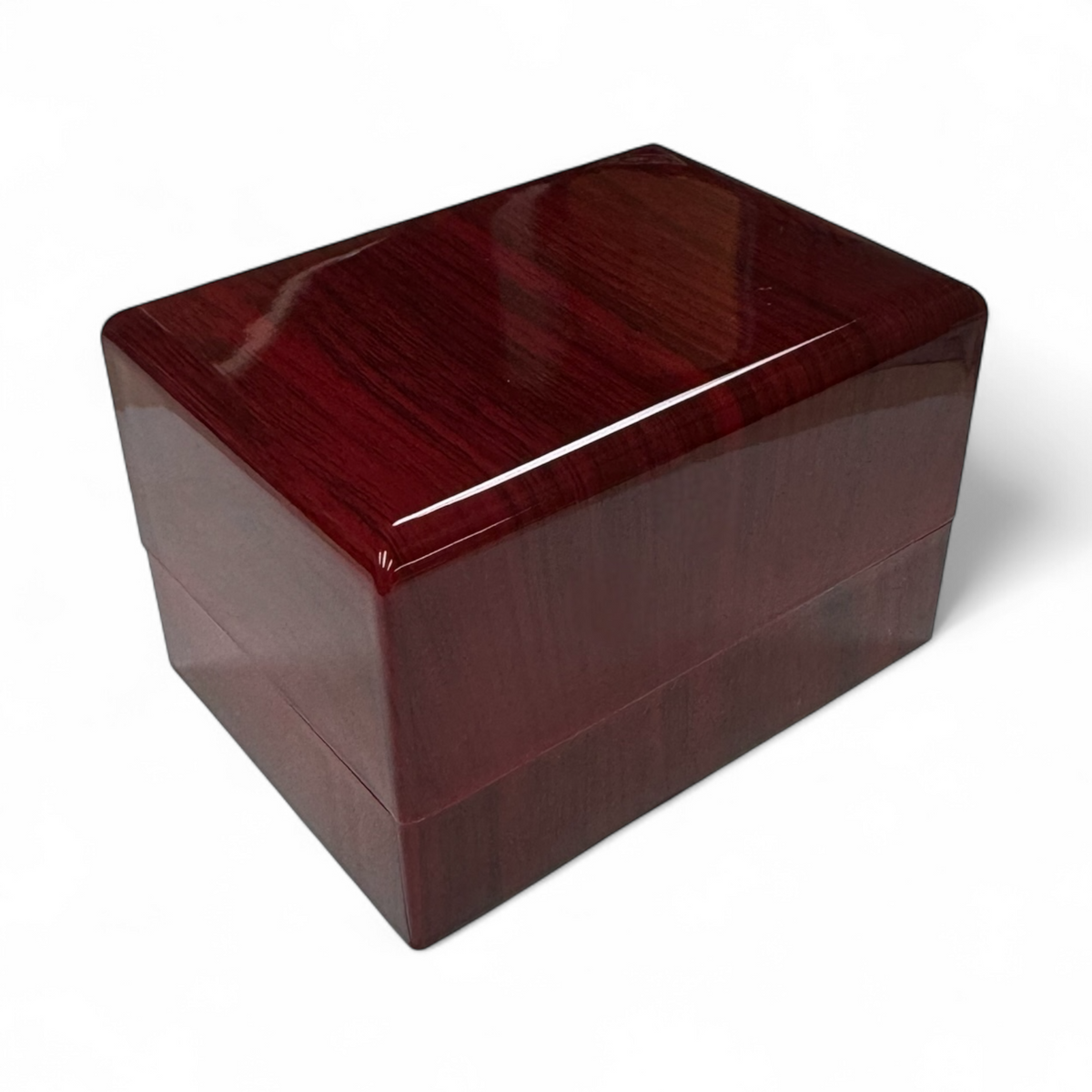 Mahogany Wood Double Ring Box