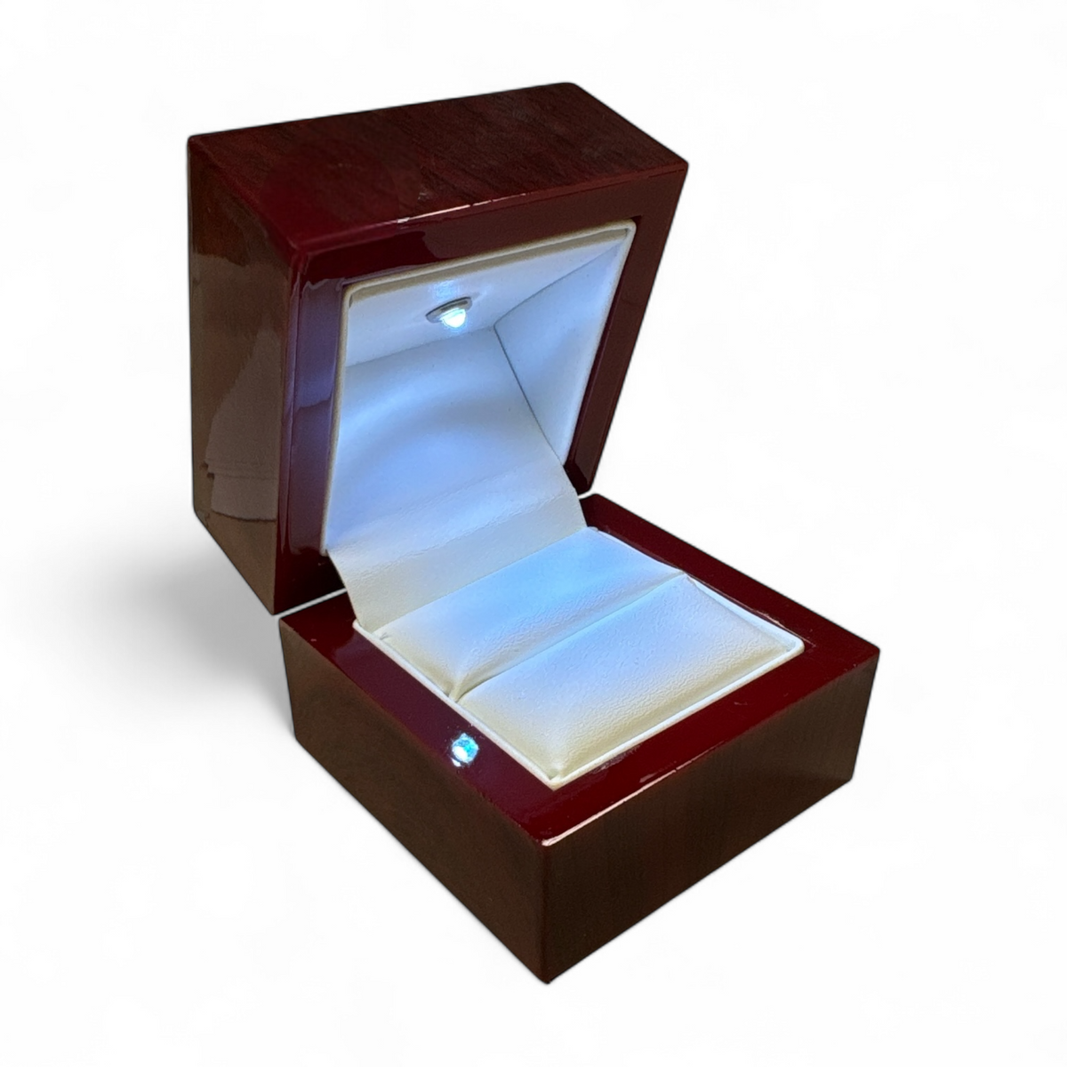 Cherry Red Light Ring Box