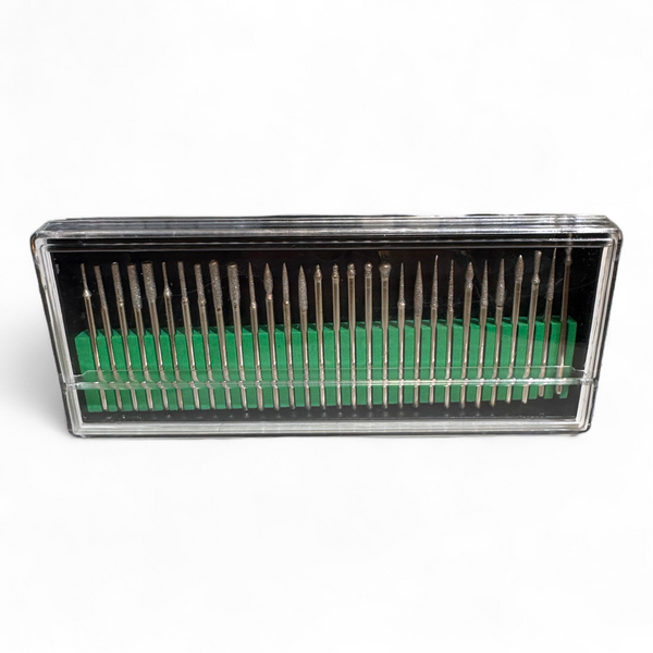 30-Piece Diamond-Coated Bur Set