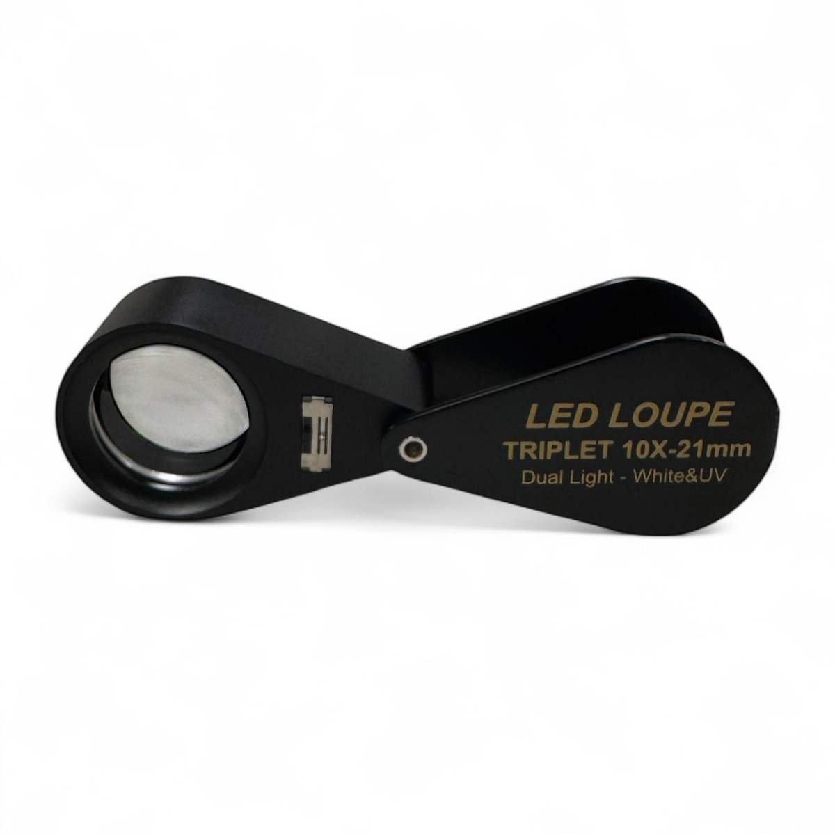 Triplet Glass Lens 6 LED/UV Lighted , 21 mm, 10X