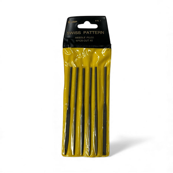 JSP Needle File Set, Swiss Cut #2 set of 6