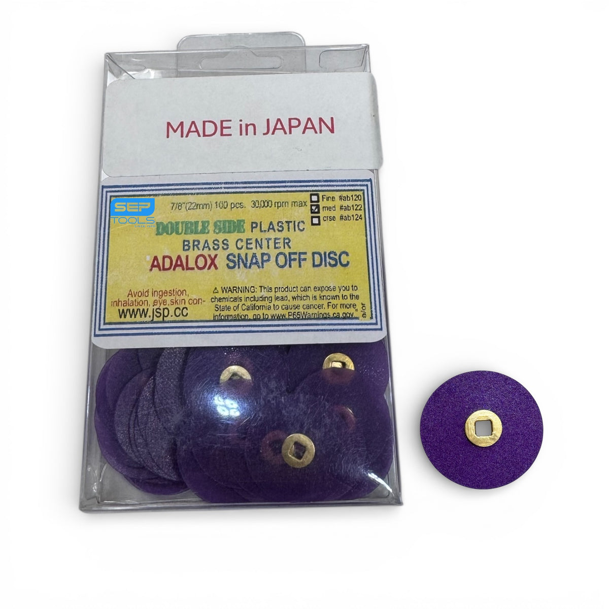 ADALOX Double Sided Plastic Snap-off Disc Japan - Medium
