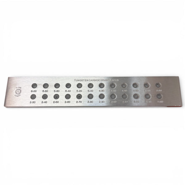 Value Tungsten Carbide Draw Plate - 2.3-6.00mm Round