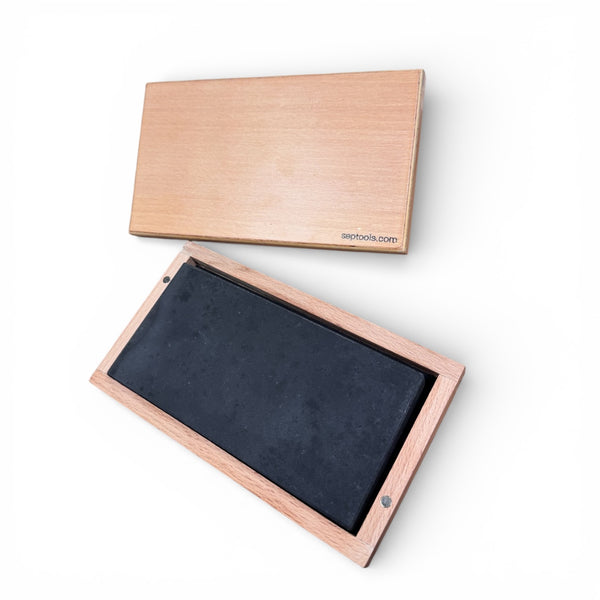 Test Stone - Natural in Wooden Box - 6X3"