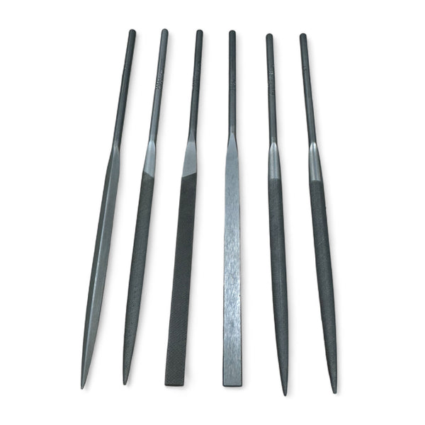 Grobet USA 14cm, 6-pc Needle File Set Cut-0