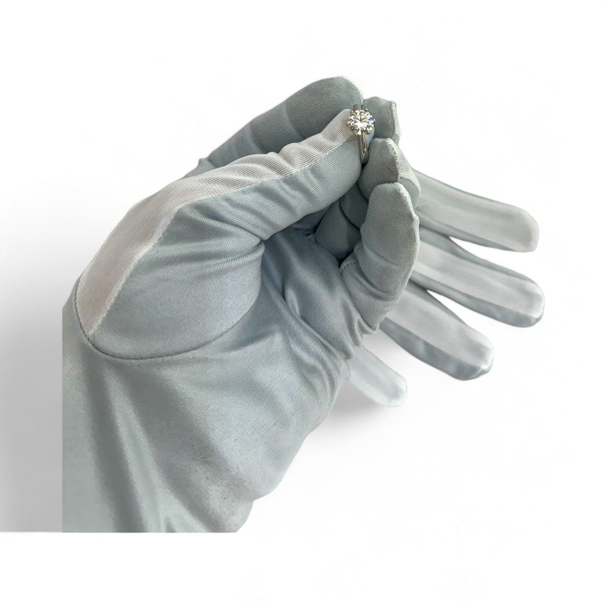 White Microfiber GLOVES for JEWELRY and PHOTOGRAPHY