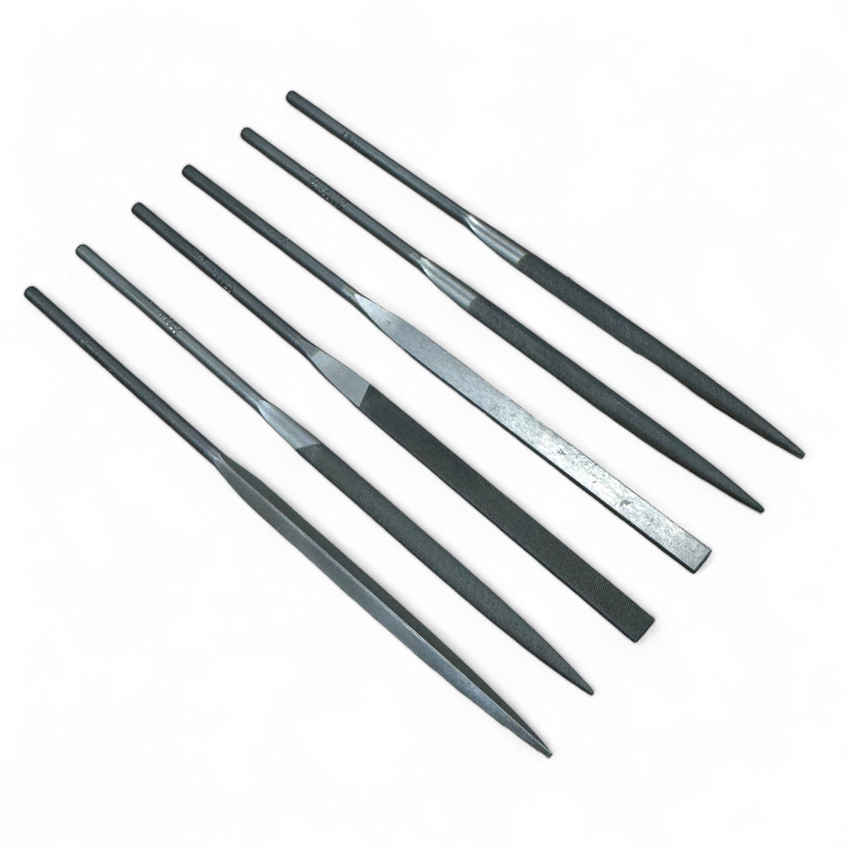 Grobet USA 14cm, 6-pc Needle File Set Cut-0