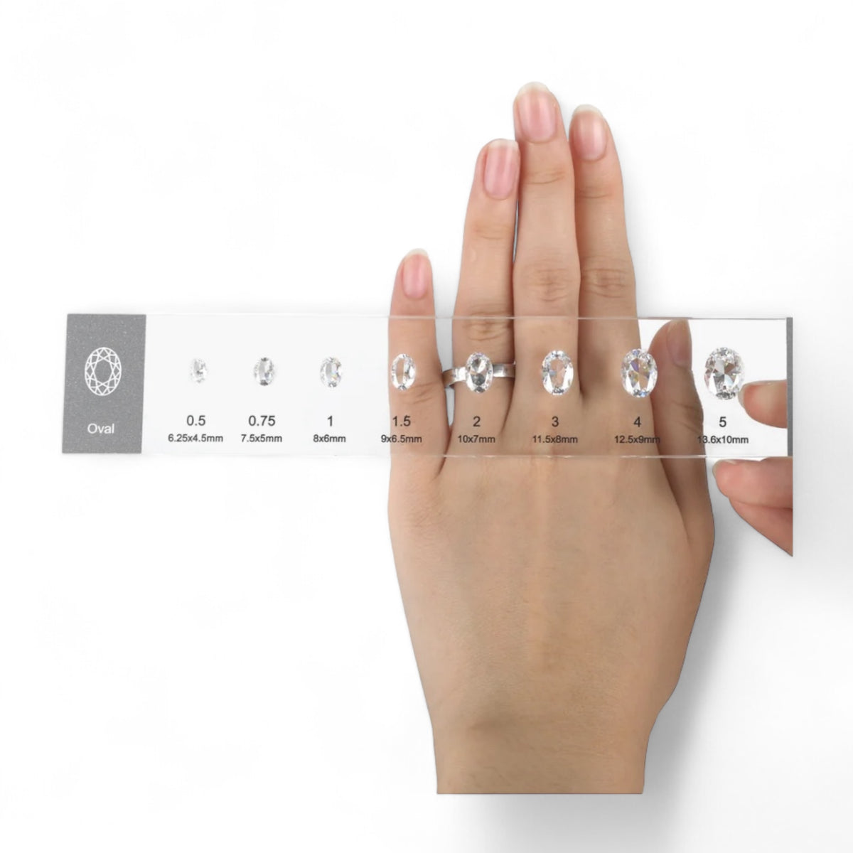 Premium Diamond Selector - Visual Diamond Size-10 Shape Kit.