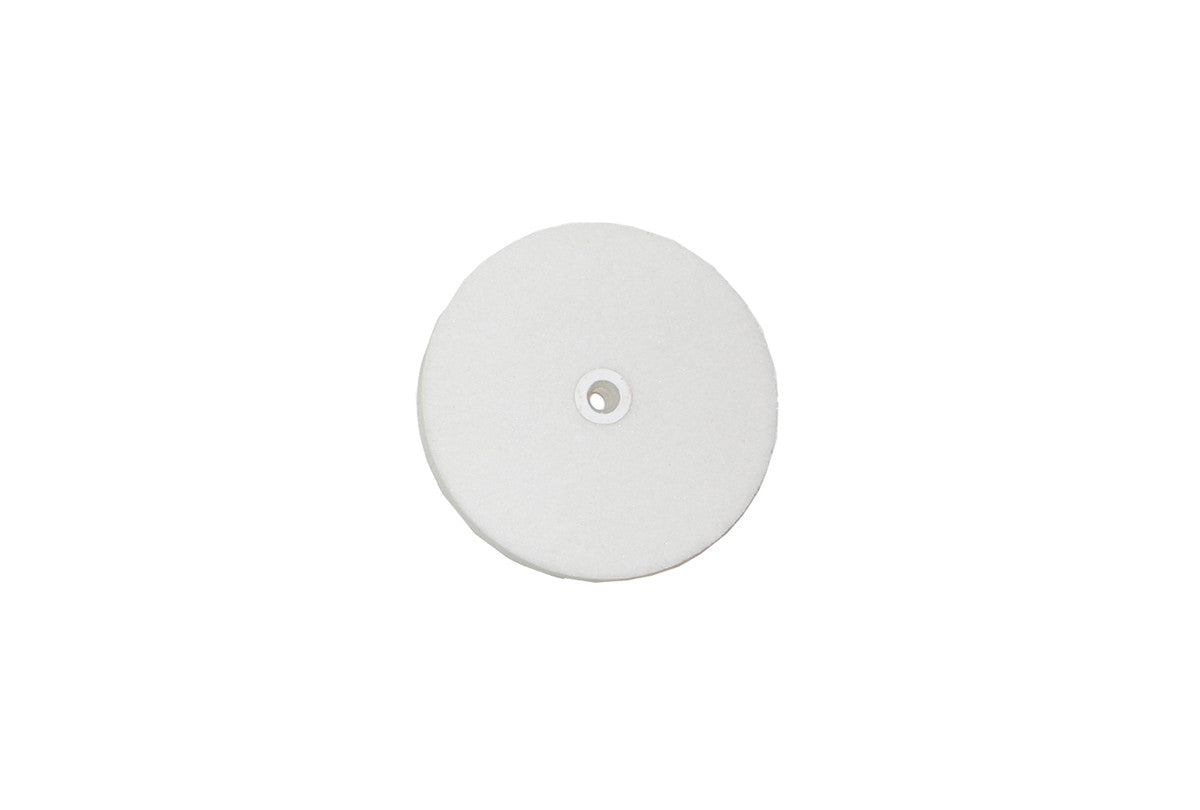 WHITE LATHE WHEEL, 3X3/8" - 1/4"ARBOR HOLE