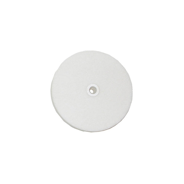 WHITE LATHE WHEEL, 3X3/8" - 1/4"ARBOR HOLE