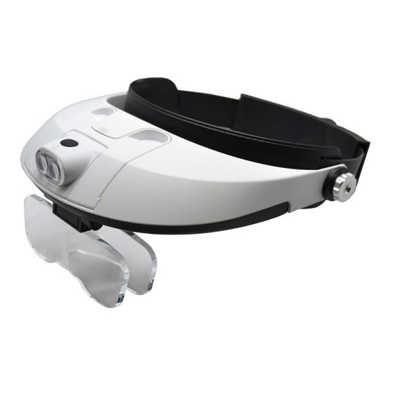 GROBET USA® LED Illuminating Headband Magnifier, Item No. 29.568