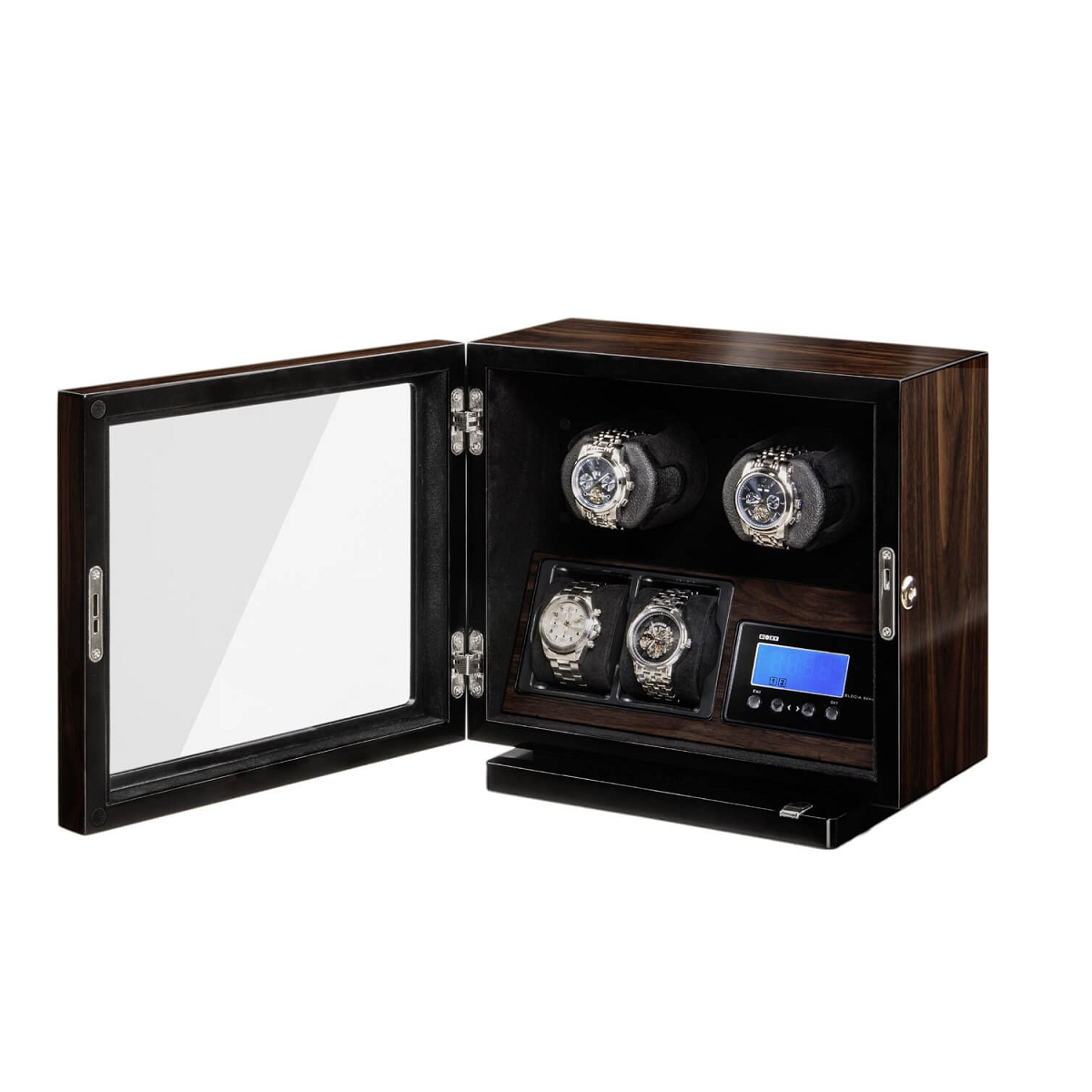 Beco® WATCH WINDER BLDC WALNUT FOR 2+2 WATCHES