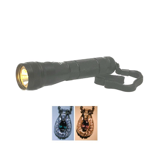 Dual Xenon and LED Flashlight for testing  Alexandrite