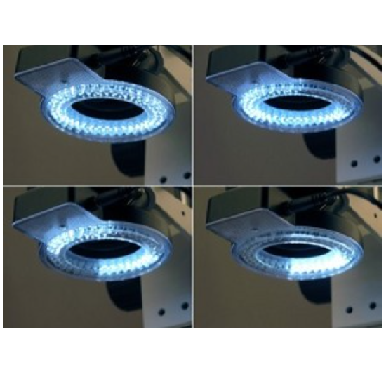80 LED Compact Four-Zone Microscope Ring Light