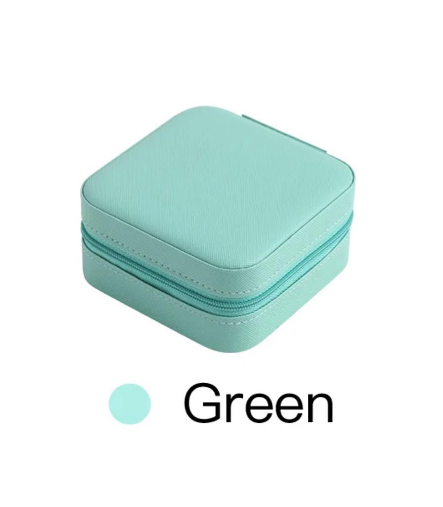 Small Jewelry Box, Mini Jewelry Organizer Tiffany Blue (Green)