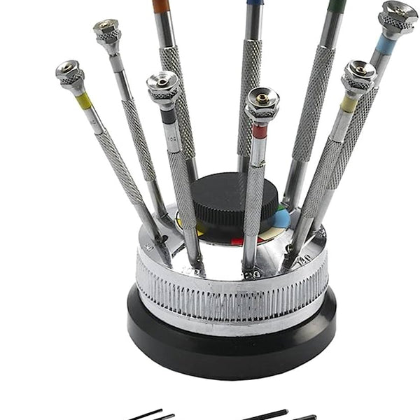 9 PC SCREWDRIVER SET ON STAND