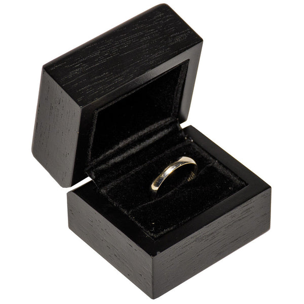 Black Wooden Ring Box