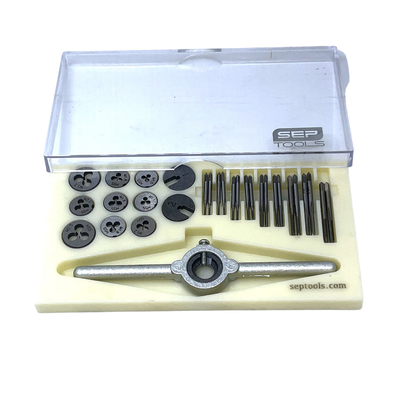 Precision 31-Piece Mini HSS Metric Tap and Die Set