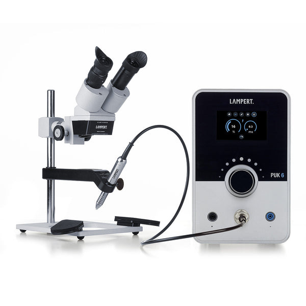 PUK® 6 Welder with SM6 Microscope, Argon Flow Regulator & Sharpener
