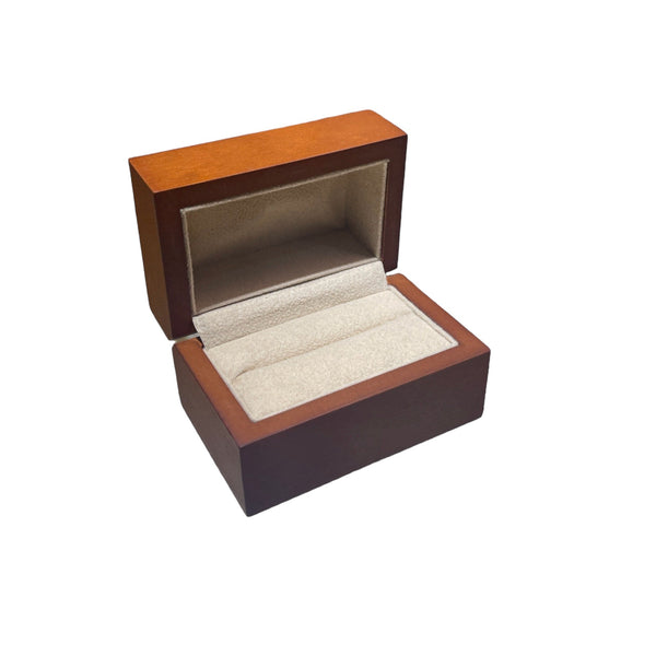 Wooden Double Ring Box