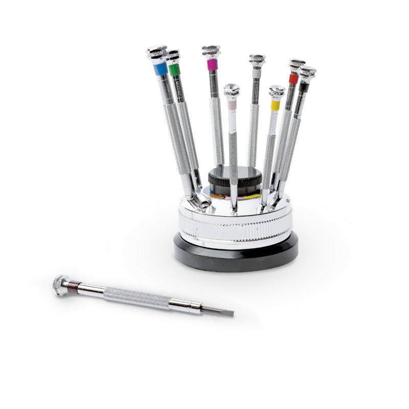 9 PC SCREWDRIVER SET ON STAND