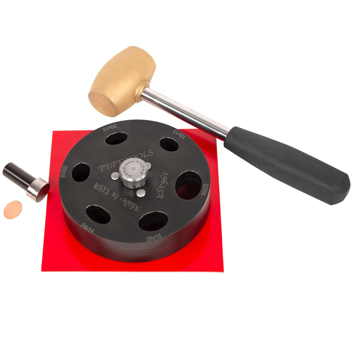 Pepetools™ Oval (Cabochon) Disc Cutter, 6 sizes included