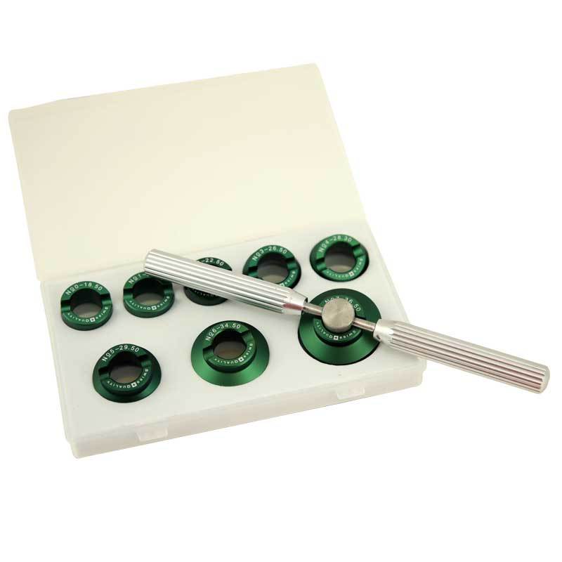 Rolex Case Opening Die Set with Handle 8 Die Sizes SEP Tools